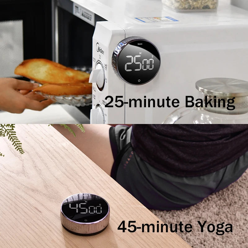 LED Digital Kitchen Timer for Cooking Shower Study Stopwatch Alarm - Motionshop