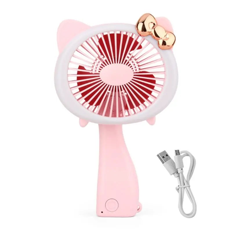 Mini Hand Fan with LED Light – USB Rechargeable Travel Fan | Motionshop - Motionshop