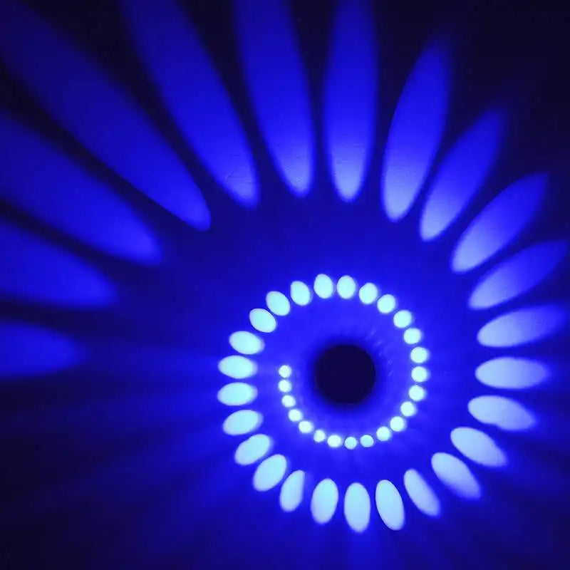 RGB Spiralloch LED-Wandleuchte