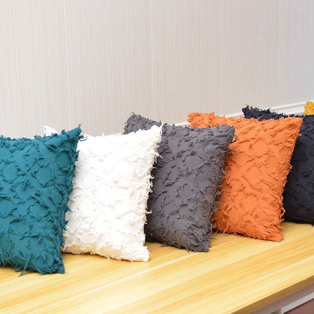 Boho Rüschen gewebtes Couchkissen