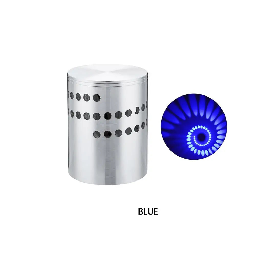 RGB Spiralloch LED-Wandleuchte