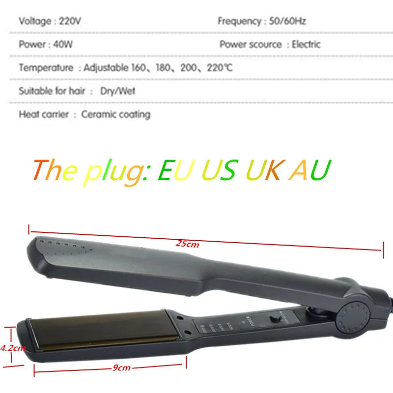 Professional Tourmaline Ceramic Heating Plate Hair Straightener - Motionshop