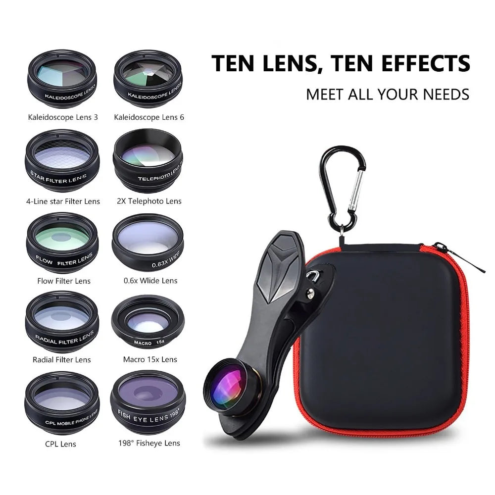 SnapPro Lens Kit – Wide Angle &amp; Macro for Smartphones | Motionshop - Motionshop