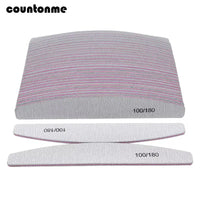 10Pcs 100/180 UV Nail File Sanding Polishing Buffer Block