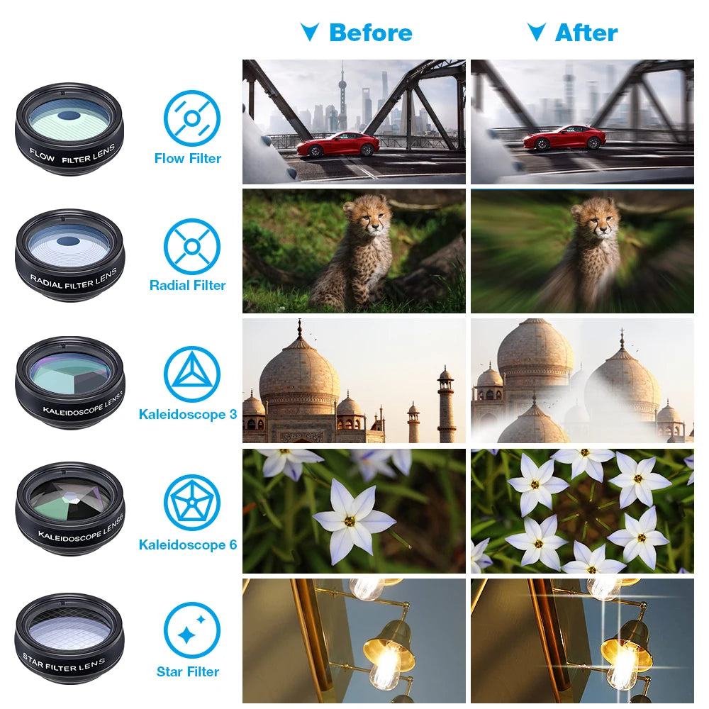 SnapPro Lens Kit – Wide Angle &amp; Macro for Smartphones | Motionshop - Motionshop