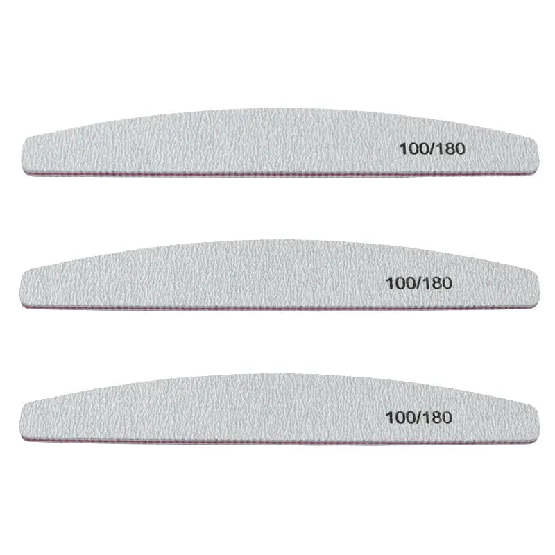 10Pcs 100/180 UV Nail File Sanding Polishing Buffer Block