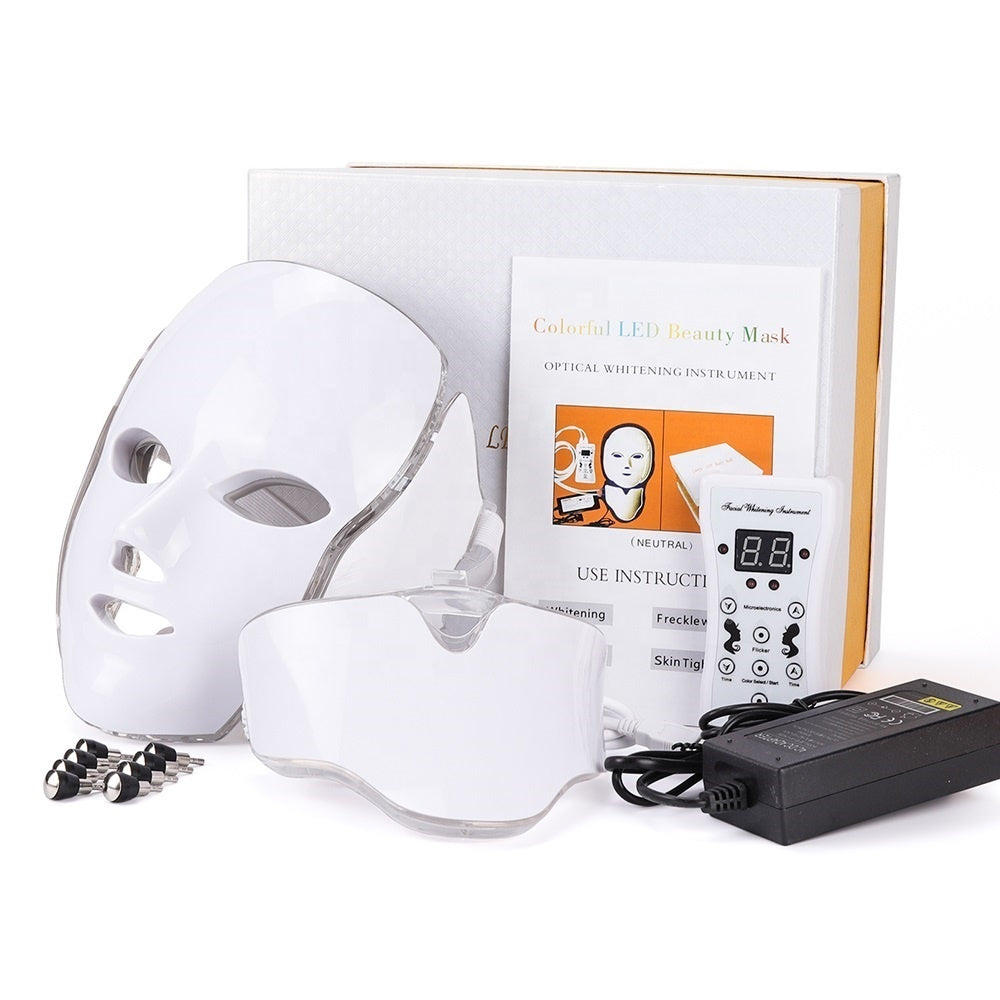 LumaSkin™ LED Face Mask With Neck Skin Rejuvenation - Motionshop