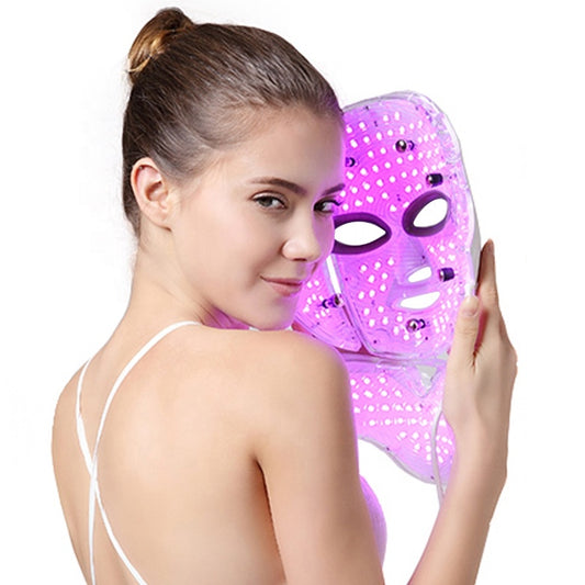 LumaSkin™ LED Face Mask With Neck Skin Rejuvenation - Motionshop