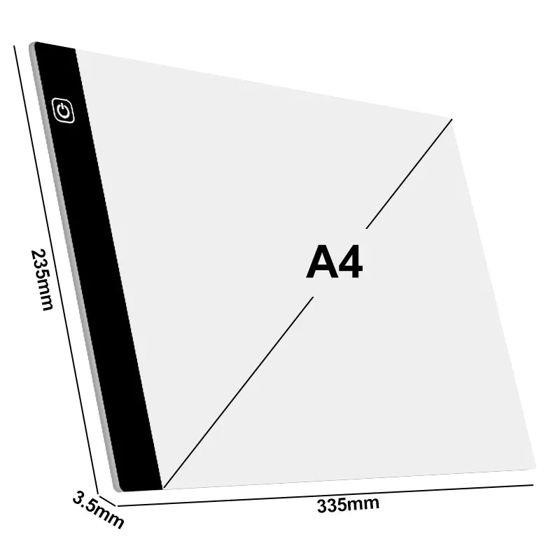 A4 LED Light Pad – USB Drawing Board for Diamond Painting - Motionshop