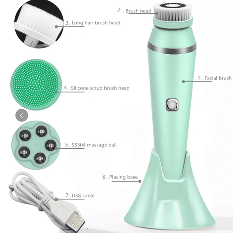 PurePulse™ Sonic Facial Massager And Facial Cleansing Brush - Motionshop