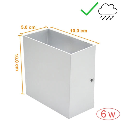 Wasserdichte Außenwandleuchte 6W 12W