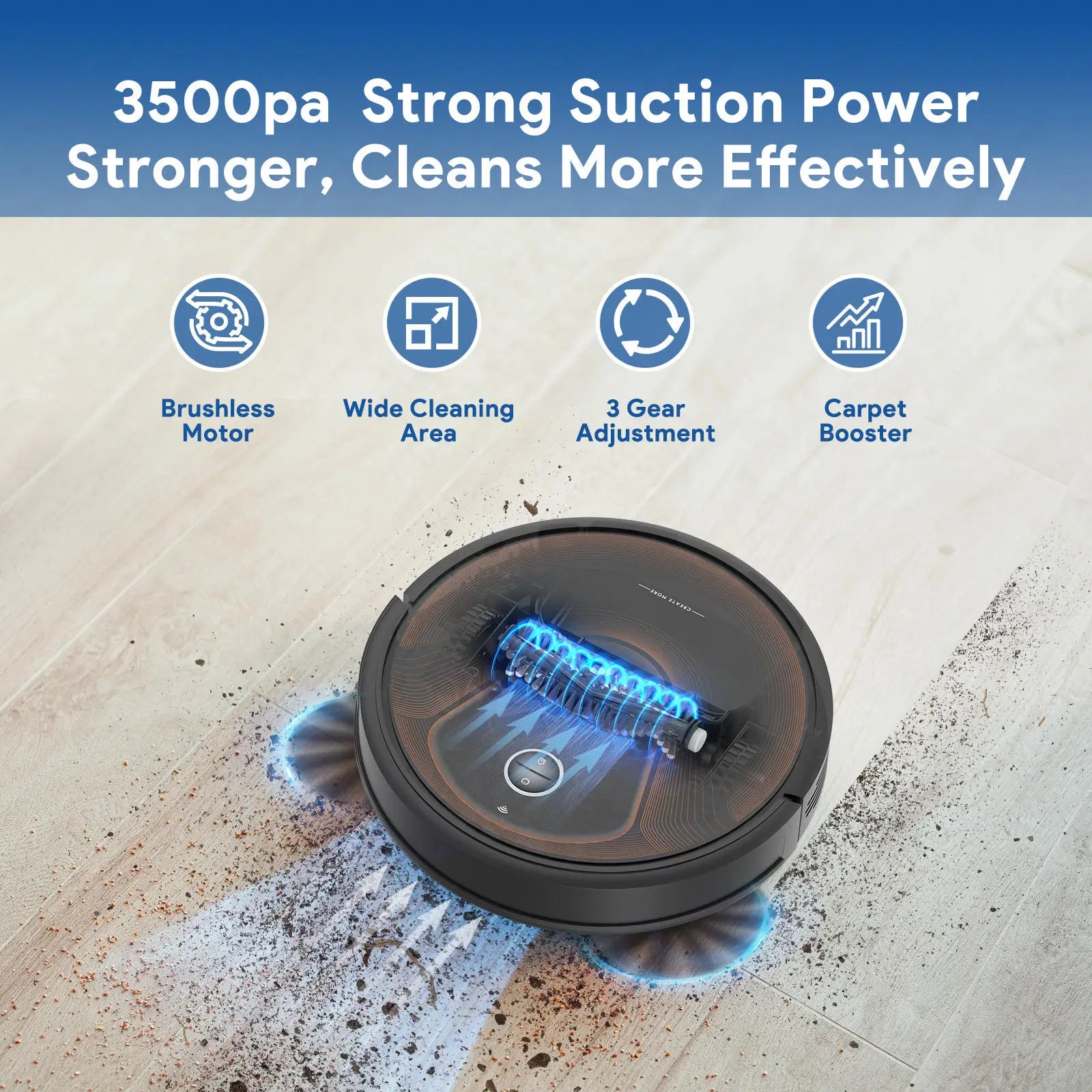 Smart Home Appliances Floor Cleaning Robot Vacuum Mop Suction Electric Robot Vacuum Cleaner With Self-Emptying Dustbin