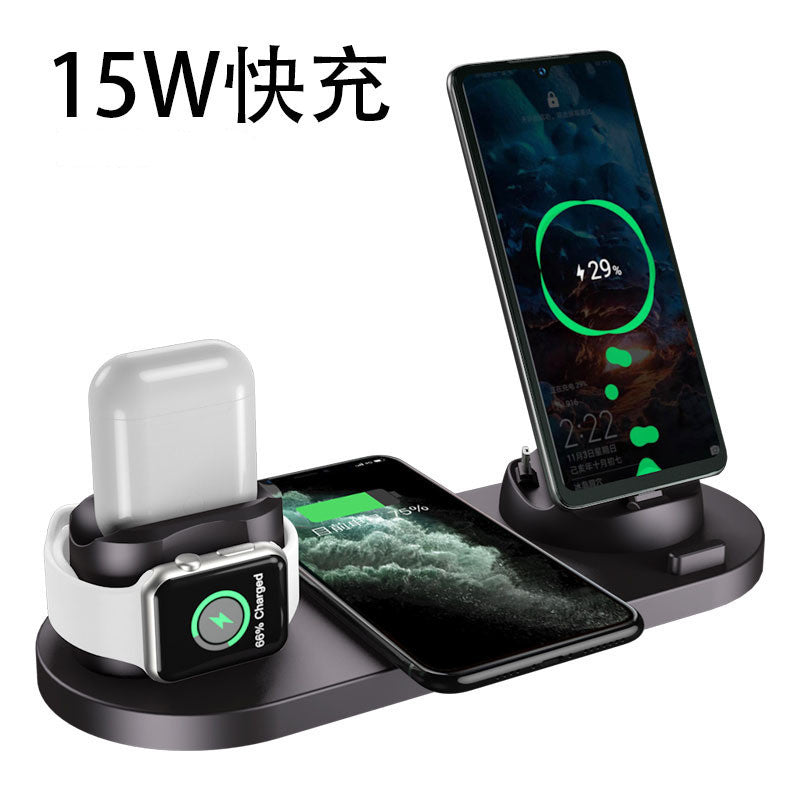 6-in-1-Drahtlose Desktop-Ladestation