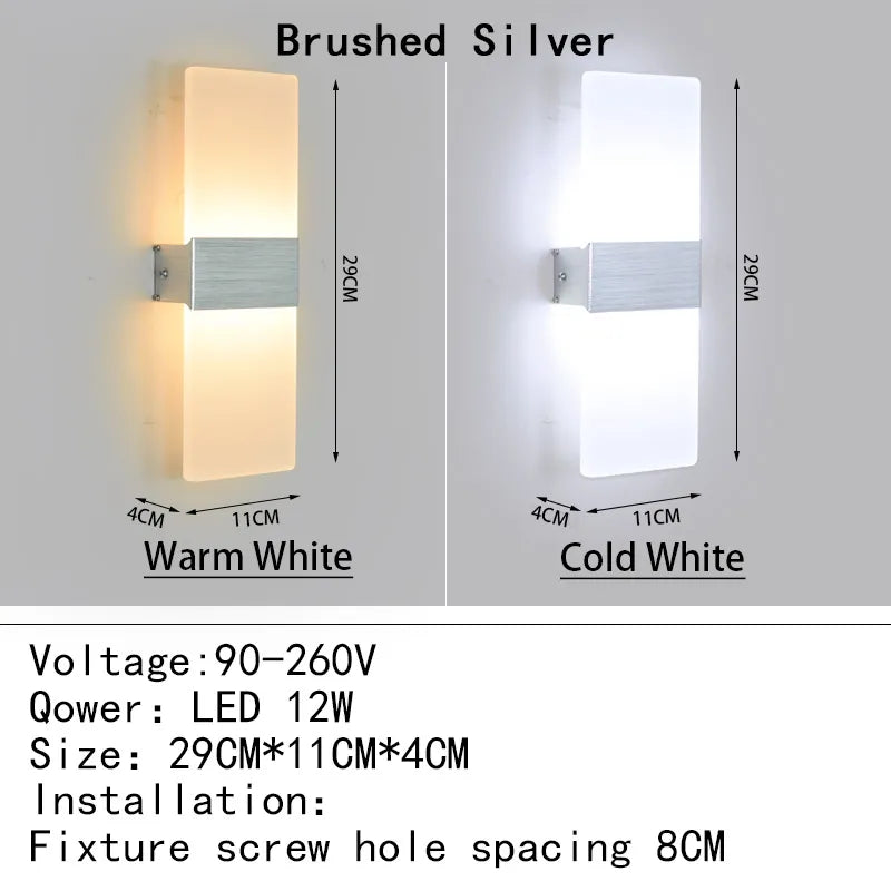 Mini-LED-Acryl-Wandleuchte AC90-260V