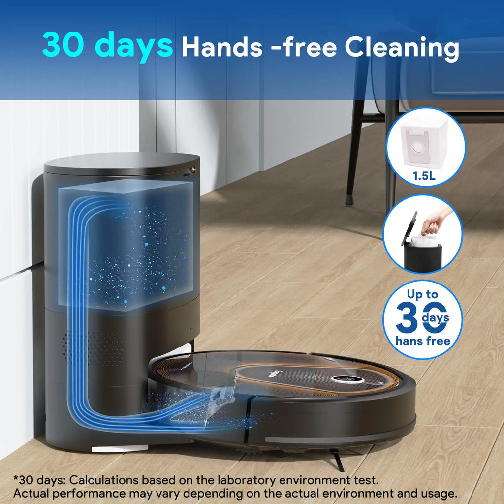 Smart Home Appliances Floor Cleaning Robot Vacuum Mop Suction Electric Robot Vacuum Cleaner With Self-Emptying Dustbin