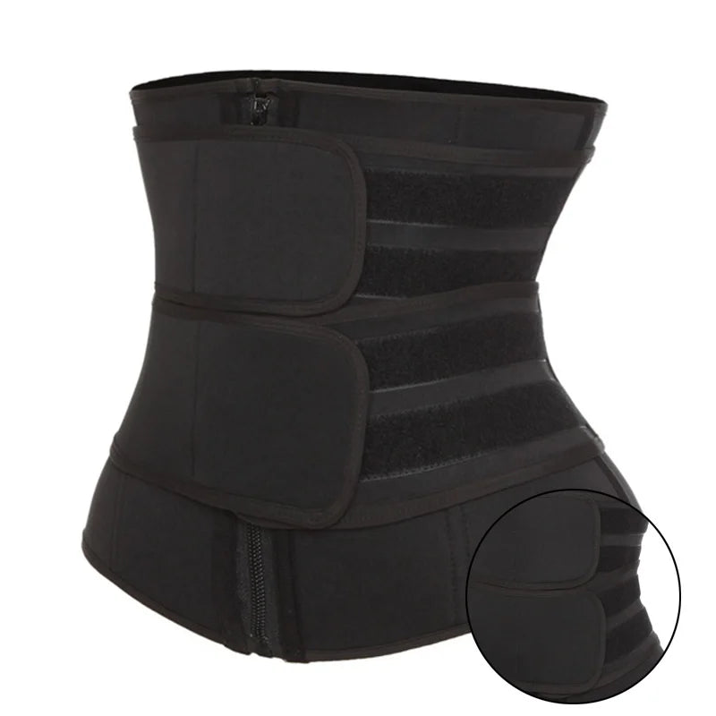 Neoprene Sauna Waist Trainer Corset Sweat Belt for Women Weight Loss Compression Trimmer Workout Fitness - Motionshop