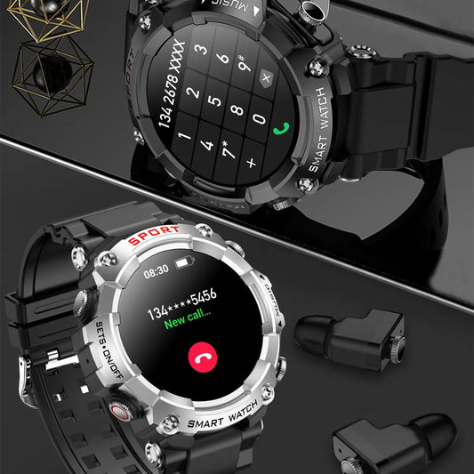 2-in-1-Smartwatch T69 mit Bluetooth-Ohrhörern