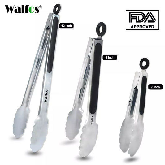 BBQ Grilling Tong Salad Serving Food Tong Stainless Steel Metal - Motionshop