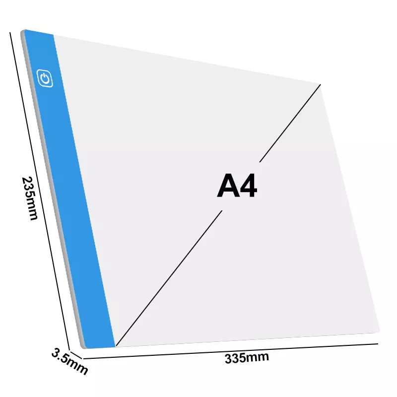 A4 LED Light Pad – USB Drawing Board for Diamond Painting - Motionshop