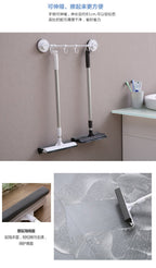 1pc Squeegee Window Cleaner 2 in 1 Retractable Pole Cleaning Window Brush Glass Squeegee Cleaning Tool for Car Shower Glass Door