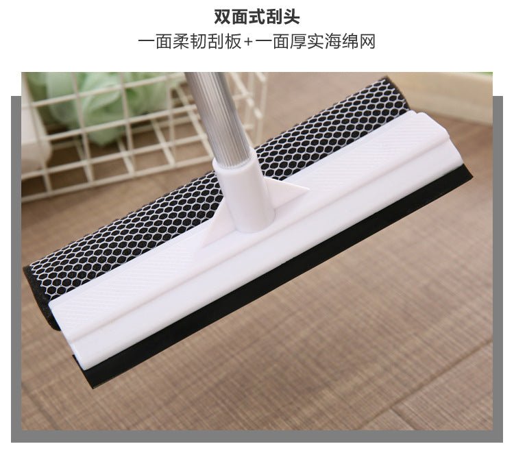 1pc Squeegee Window Cleaner 2 in 1 Retractable Pole Cleaning Window Brush Glass Squeegee Cleaning Tool for Car Shower Glass Door