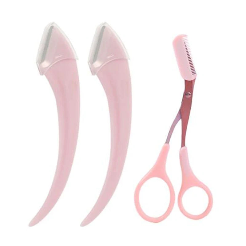 Eyebrow Razor & Scissor Set – Precision Trimming for Women - Motionshop