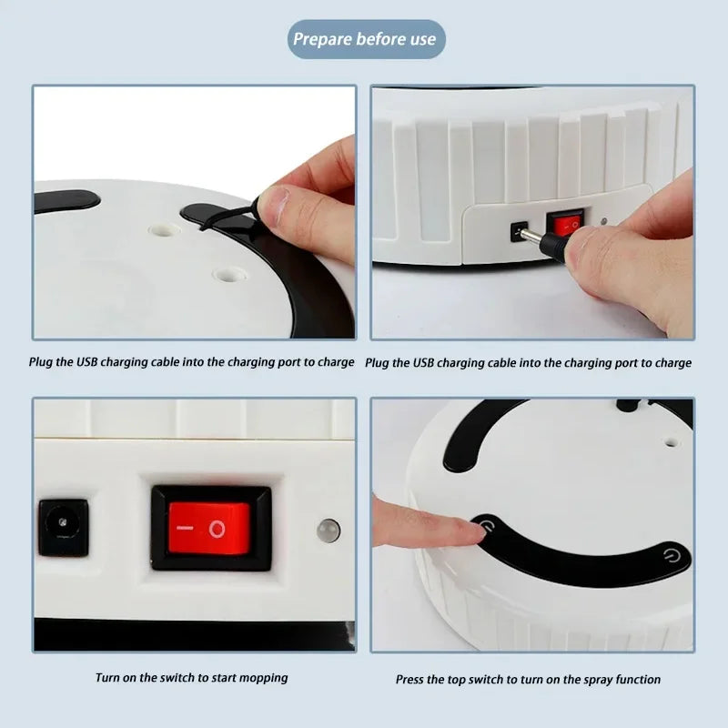 Staubsauger per USB aufladbar