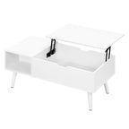 WOLTU Height-Adjustable Coffee Table Living Room Table with Hidden Storage Lifting Board Folding Table for Side Sofa Decor Home