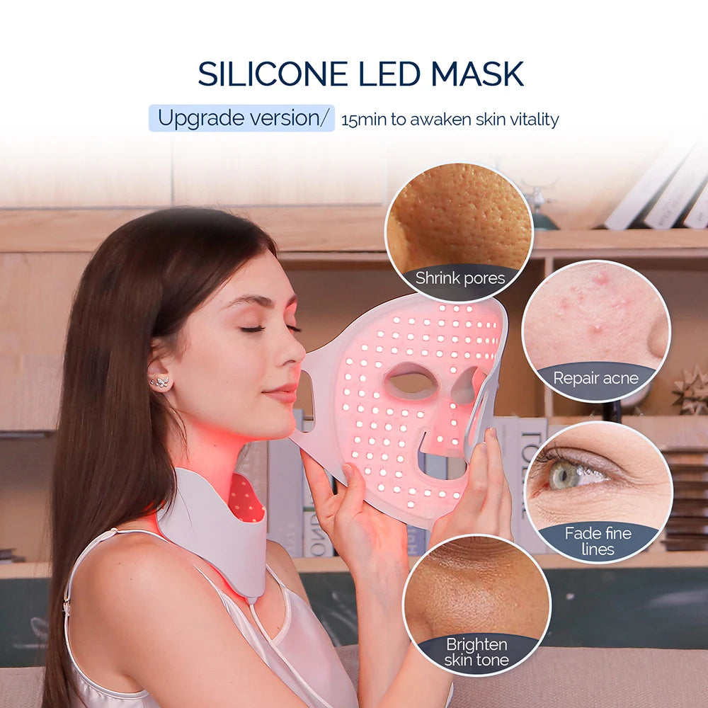 LumaSkin™ LED Silicone Face Mask - Motionshop