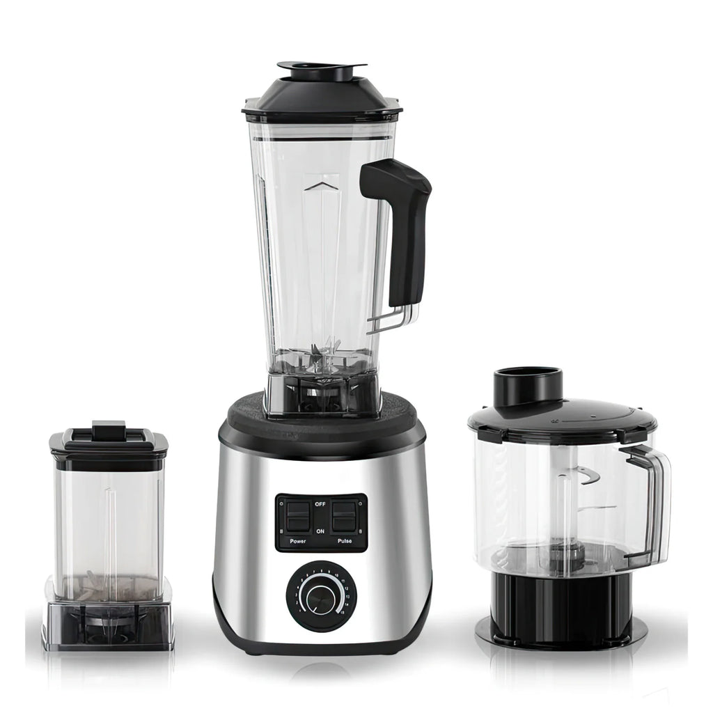 3-in-1 Powerful Table Blender Mixer Juicer Smoothie Maker 0.5/1.5/2.5L 3Container Food Processor Blender Mixer for Ice Nut Fruit