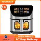 8.5L Smart Machine Hot Fryer Multi Function Air Fryers Smart Electric Viewing Window & Oven Oilless Cooker,LED Touch Control