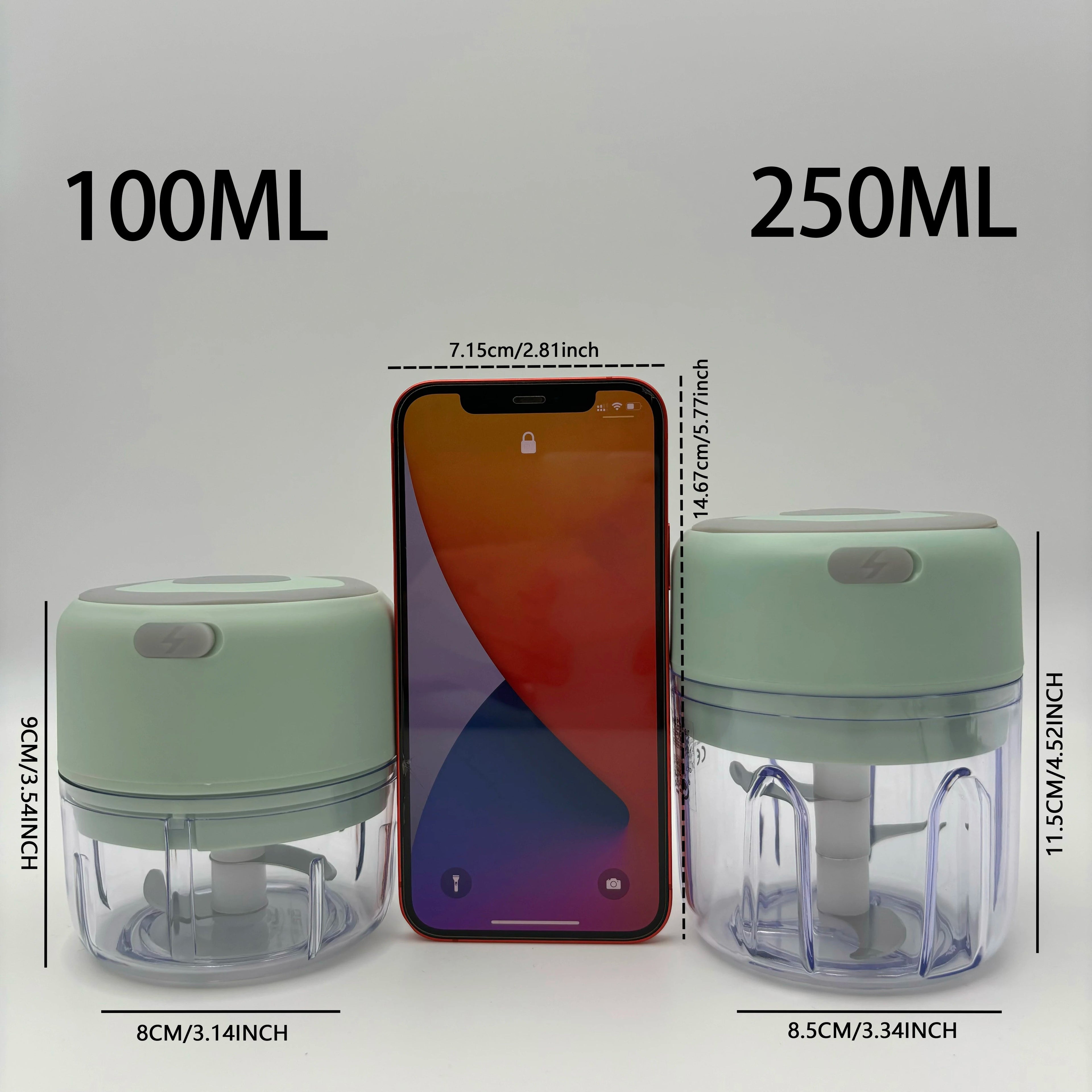 Electric Mini press Garlic Chopper - Rechargeable USB Masher with Powerful Lithium Battery, Easy Meat Grinder