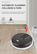 NEW Smart Sweeping and Mop Robot Vacuum Cleaner Dry and Wet Mopping Rechargeable Robot Home Appliance with Humidifying Spray