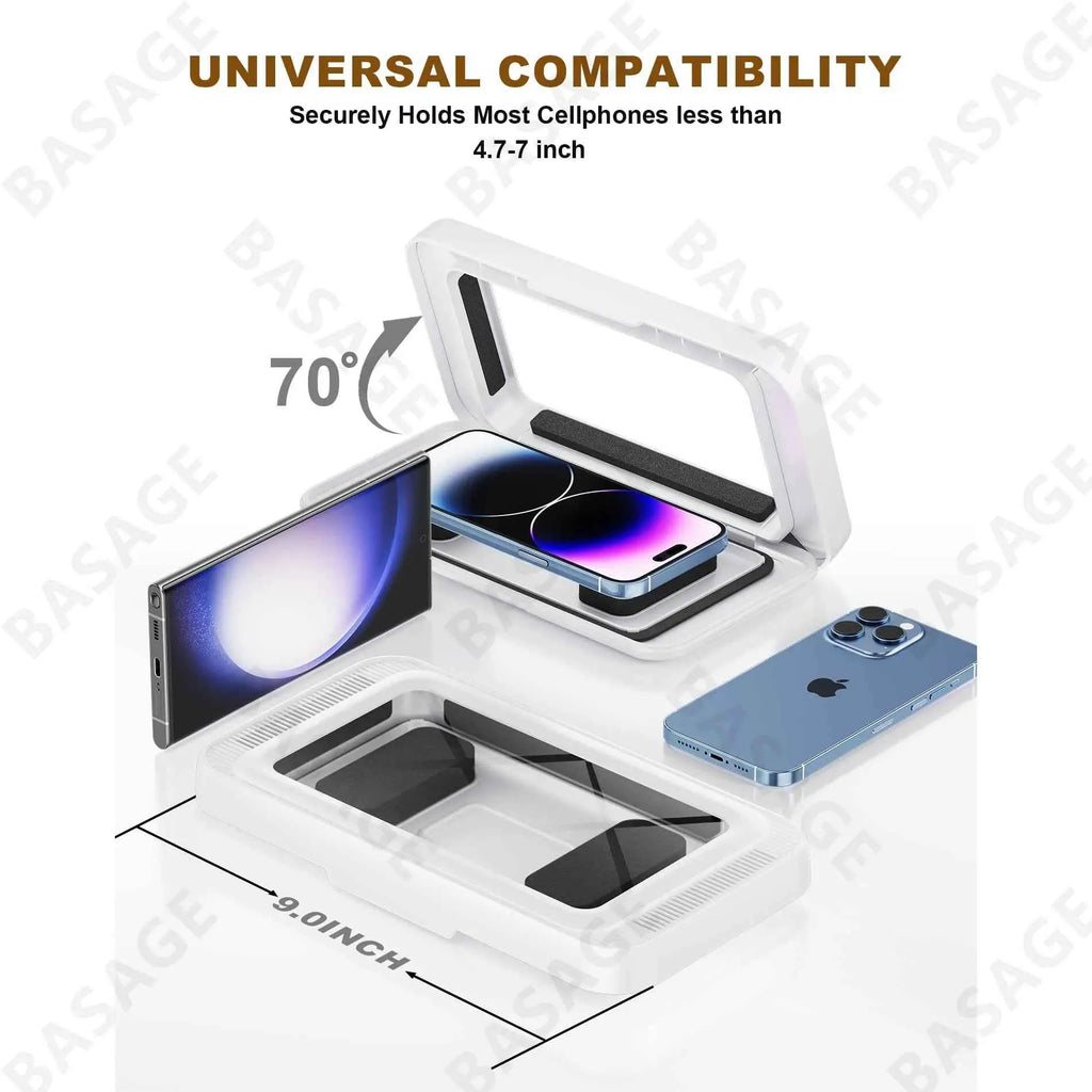 Shower Waterproof Phone Holder With Speaker - 480° Rotation