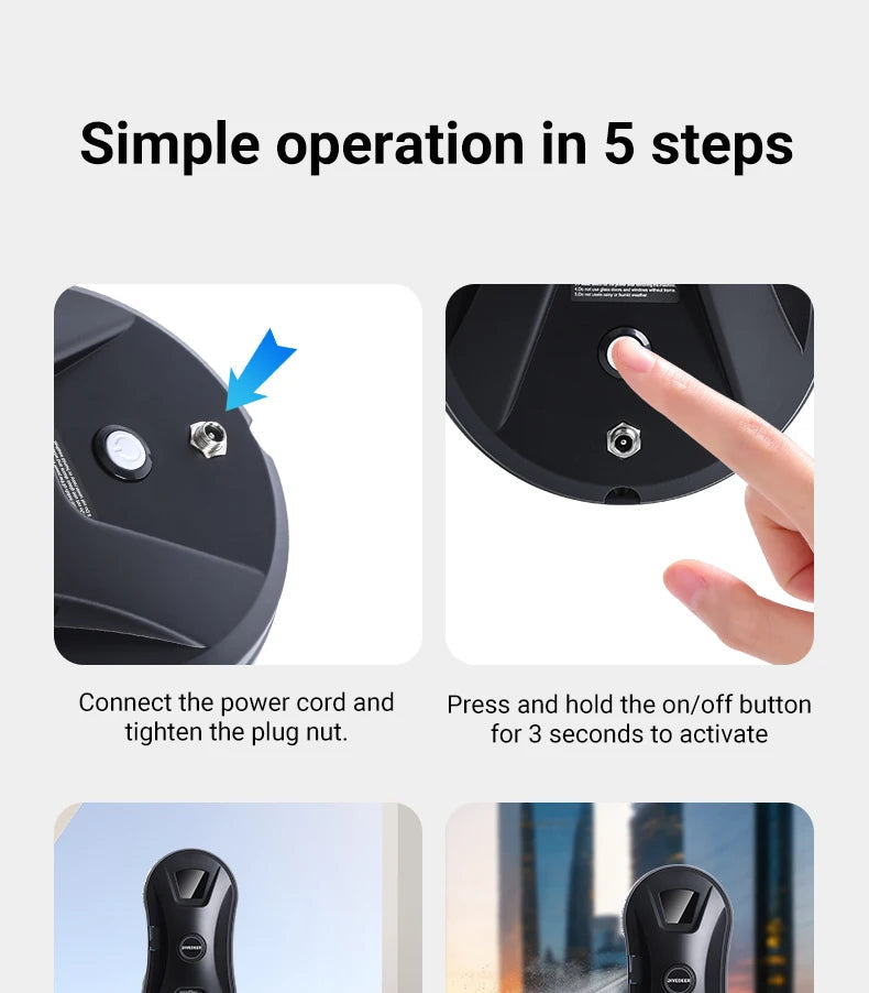 Vacuum Window Cleaning Robot Window Cleaner Electric Glass limpiacristales Remote Control