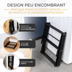 Indoor and outdoor laundry drying Rack Foldable Clothes Drying Rack 3 levels Black White Clothes Drying Rack