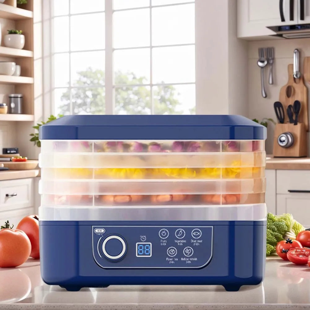 Fruit Jerky Maker 220V Temperature Adjustable 0-70 Degree Food Meat Dehydrator Machine for Fruits Meat Vegetables Candy & Snacks Motionshop