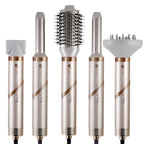 Hatteker Foldable Hair Dryer for Women Multi-Function Hot Air Brush Straight And Curly Blow Styler Lightweight Travel Dryer