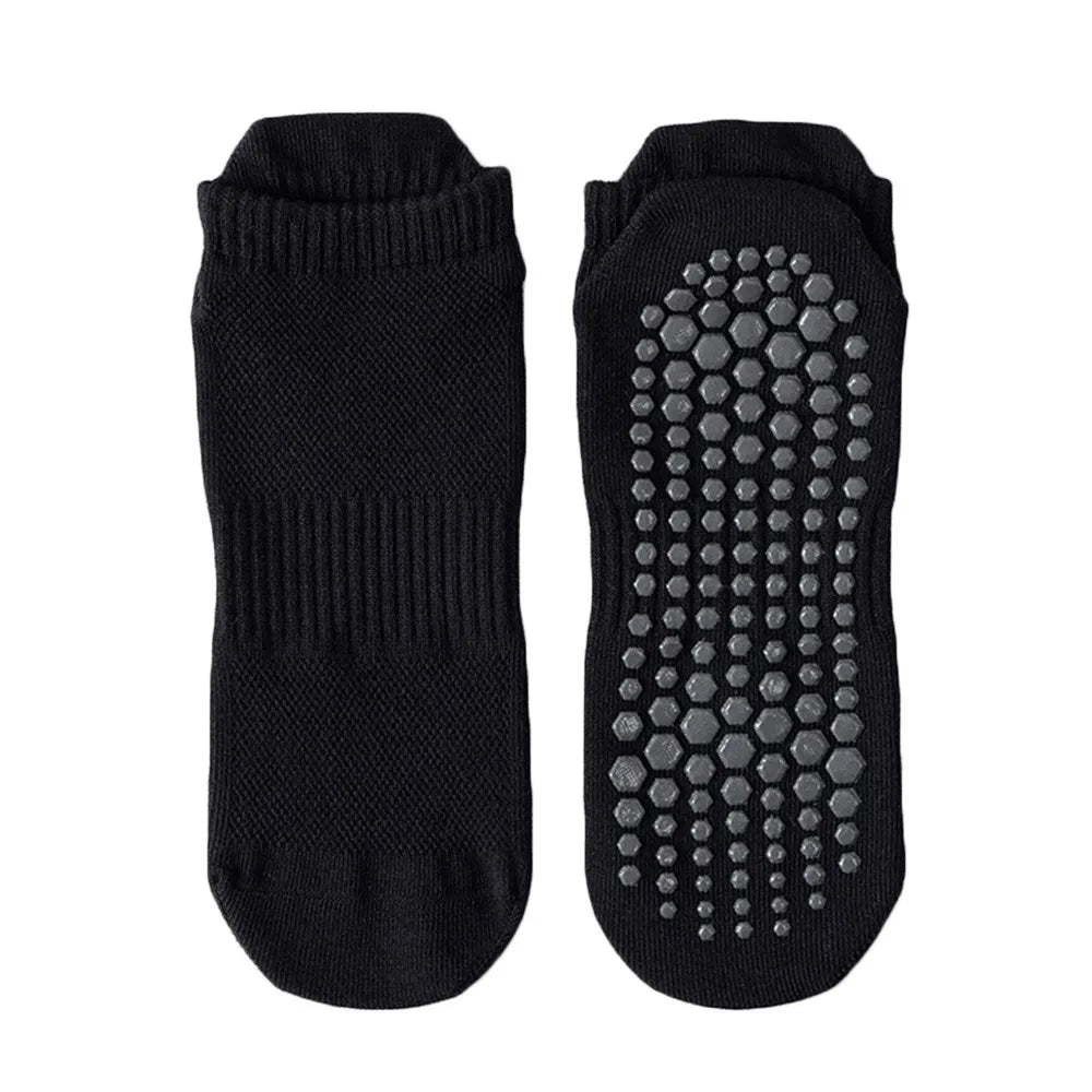 Yoga slipper Socks Men Cotton Thin Silicone Non-slip Grip Pilates Low-ankle Sock
