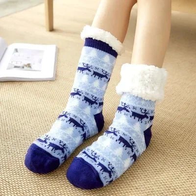 Thermal Winter Warm Slipper Socks Non Slip Grip Fluffy Fuzzy Slipper Socks Short Furry Monkey - Motionshop