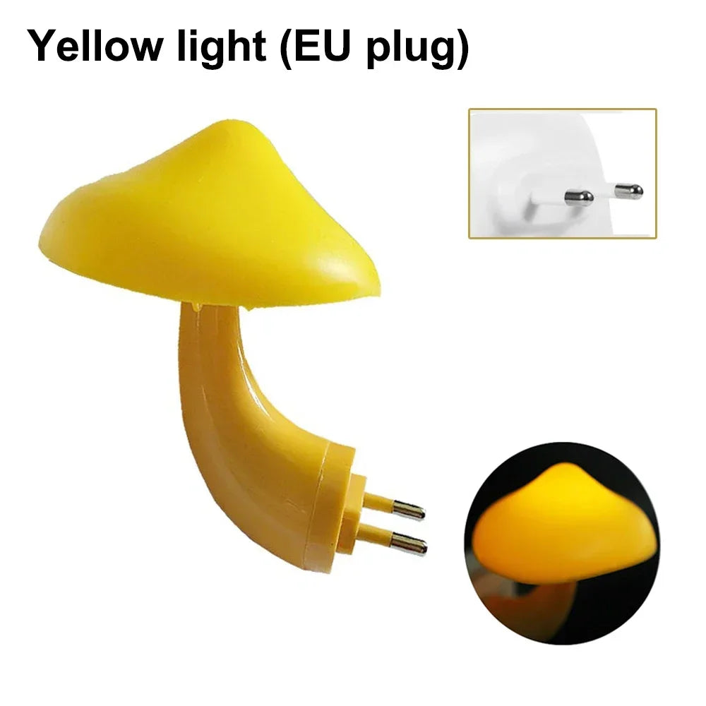 Mini-LED-Nachtlichter: Pilzform, automatischer Sensor