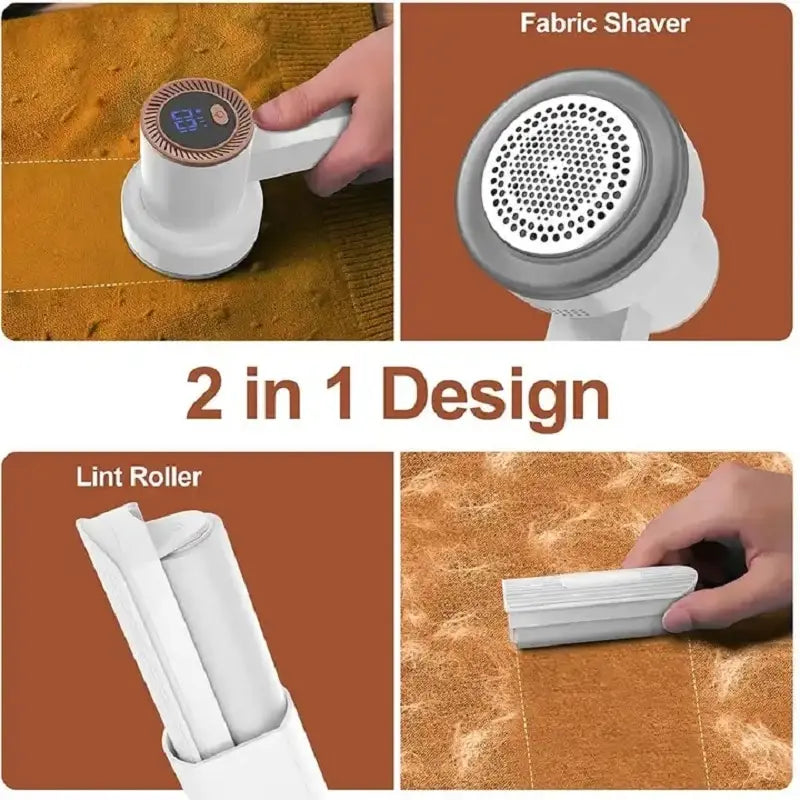 Electric Lint Remover Shaver With LED Digital Display ]