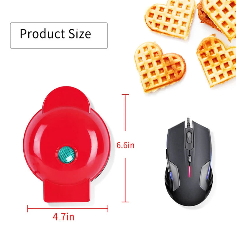 Electric Waffle Machine Portable Home Breakfast Machine Waffle Maker
