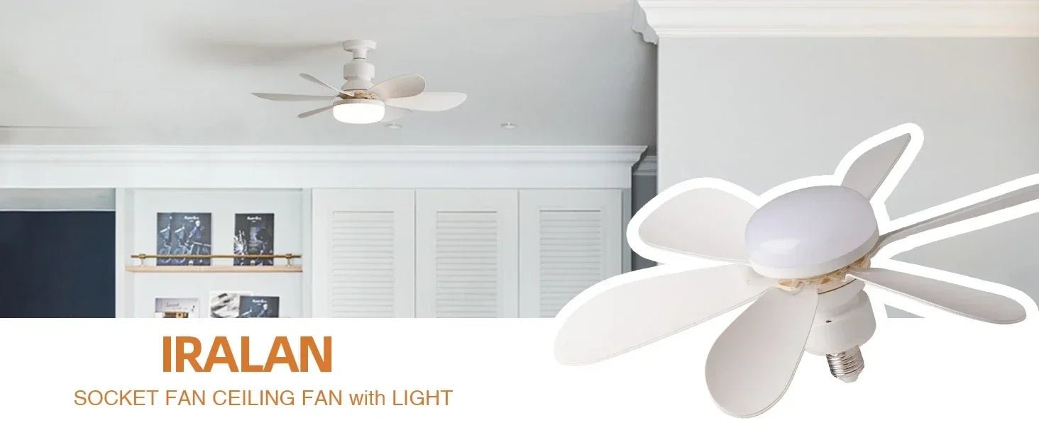 E27 with Remote LED 40W Ceiling Fan Light Dimming Function Suitable for Living Room Study and Home use 85-265V