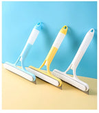 3-in-1 Glass Cleaning Tool for Home Bathroom Mirror and Windows, Water Wiper Squeegee for Shower and Glass Surfaces