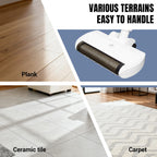 3-in-1 Cordless Floor Cleaning Machine - Electric Scrubber Vacuum Mop with Blue Light Sterilization for Home Kitchen Bathroom