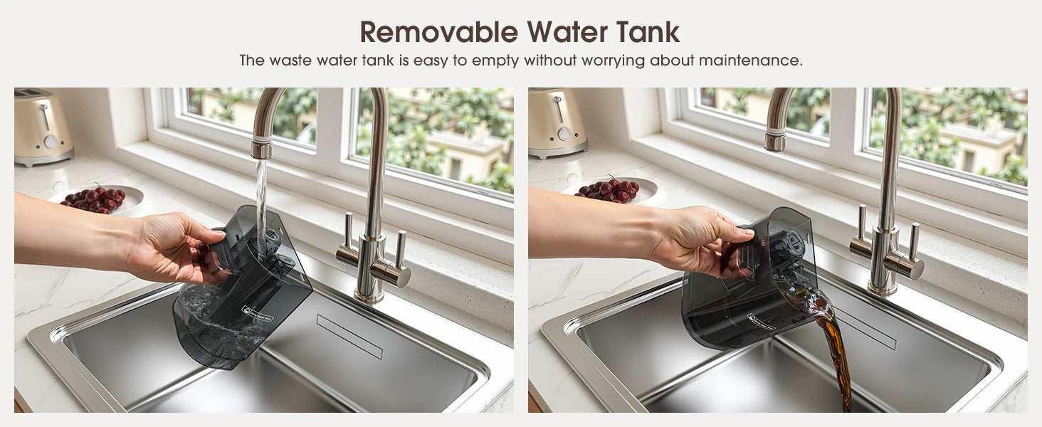 Powerful Carpet Cleaner 15kPa Lubluelu V6 w/ 1.75L Dual Tanks, 5M Cord 1.7M Hose - Deep Clean Sofa Mattress Car Seat Pet Stains