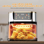 12L Air Fryer 2800W Stainless Steel Visible Large Capacity With Touch Screen