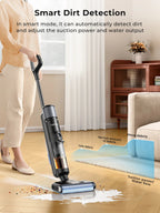M3 Cordless Wet Dry Vacuum Cleaner Mop, Edge Cleaning 55min Auto Suction