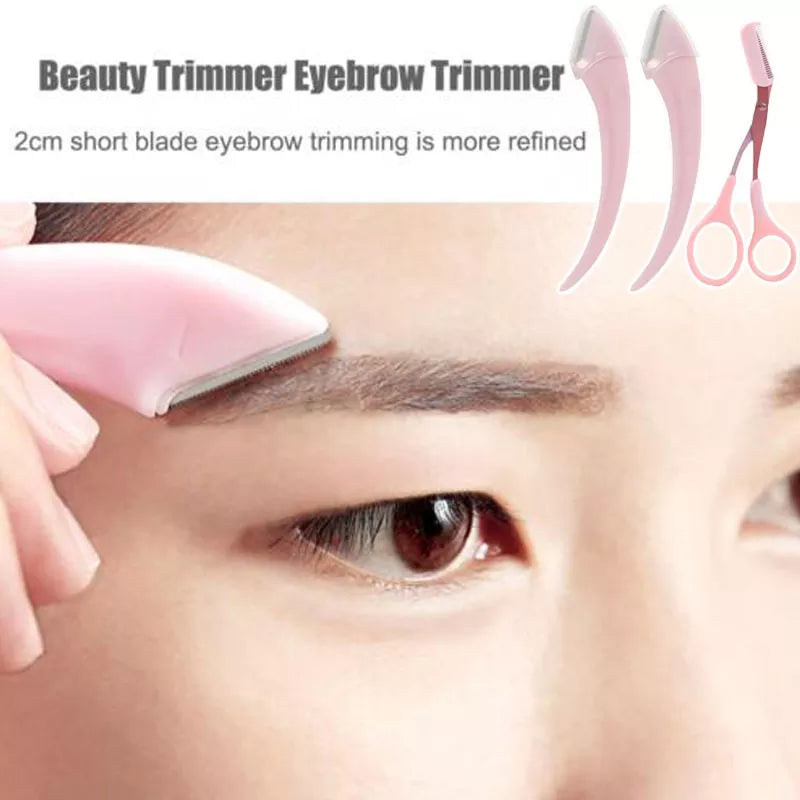 Eyebrow Razor & Scissor Set – Precision Trimming for Women - Motionshop